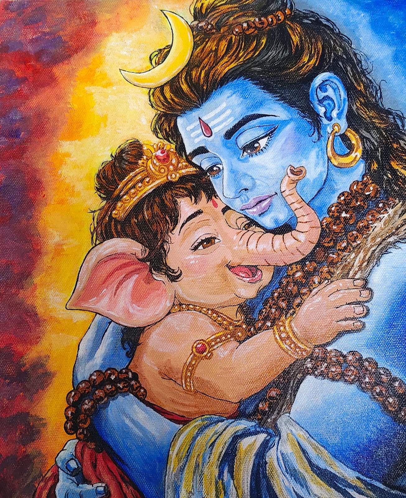 Lord shiv and ganesh