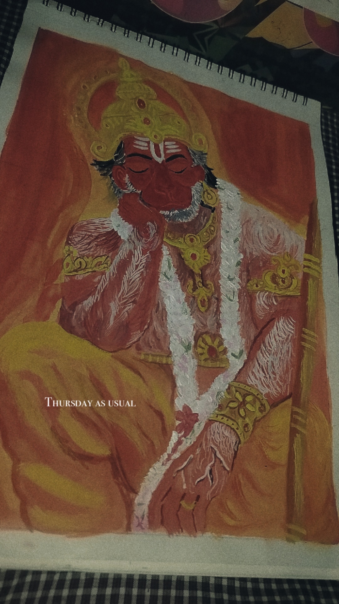 Painting of God hanuman