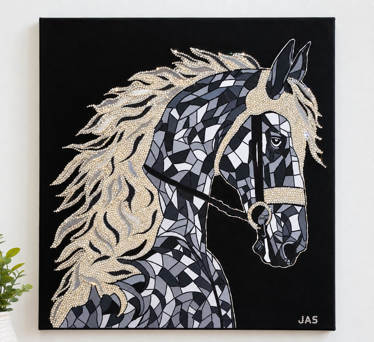 “Strength. Freedom. Elegance. 🖤🐎 Handmade with countless little details. ✨”
