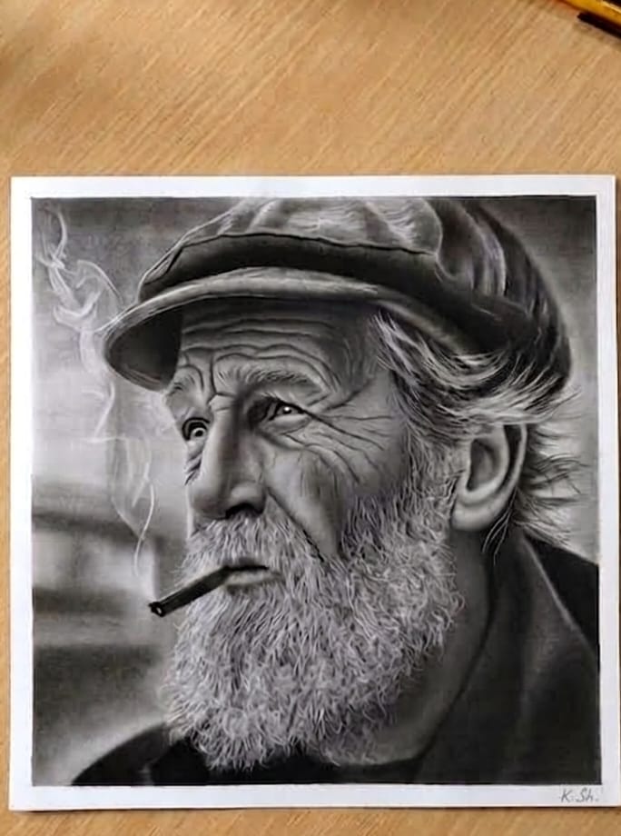 Charcoal portrait