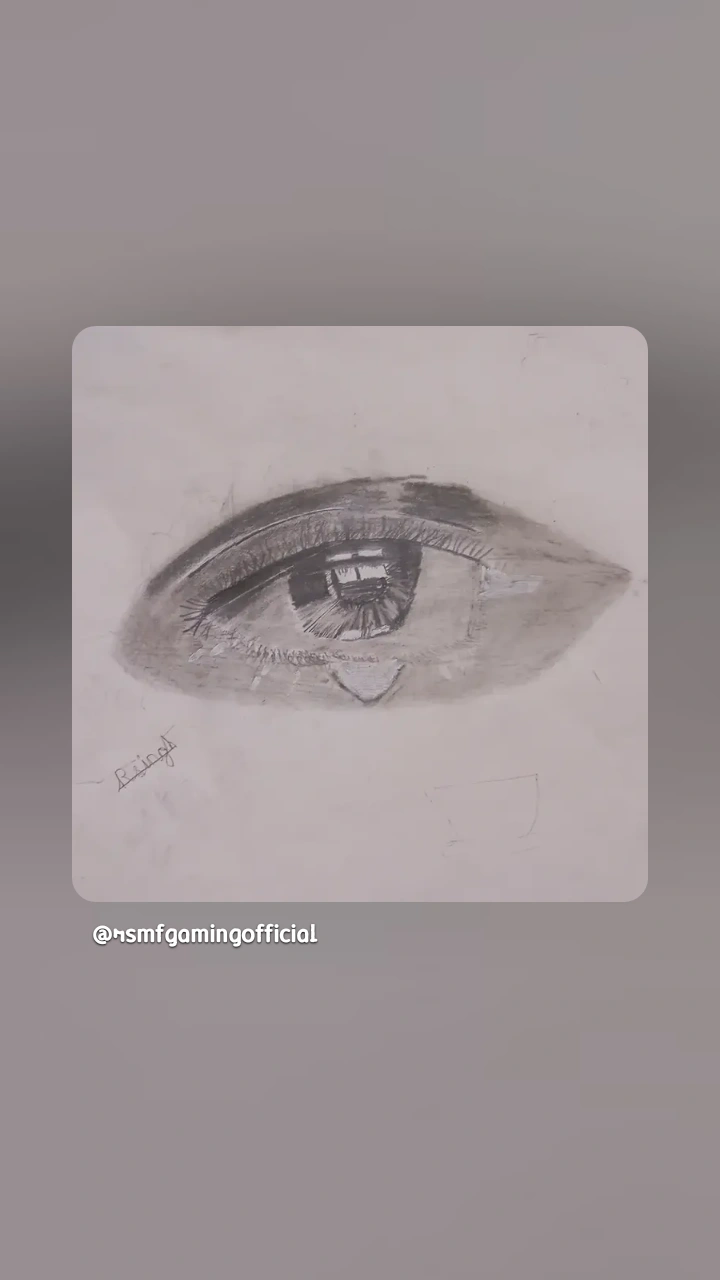 A crying and shocked eye