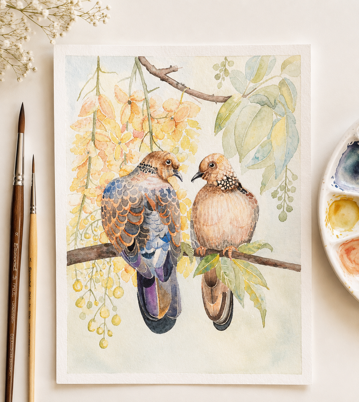 A Dove in Nature’s Embrace