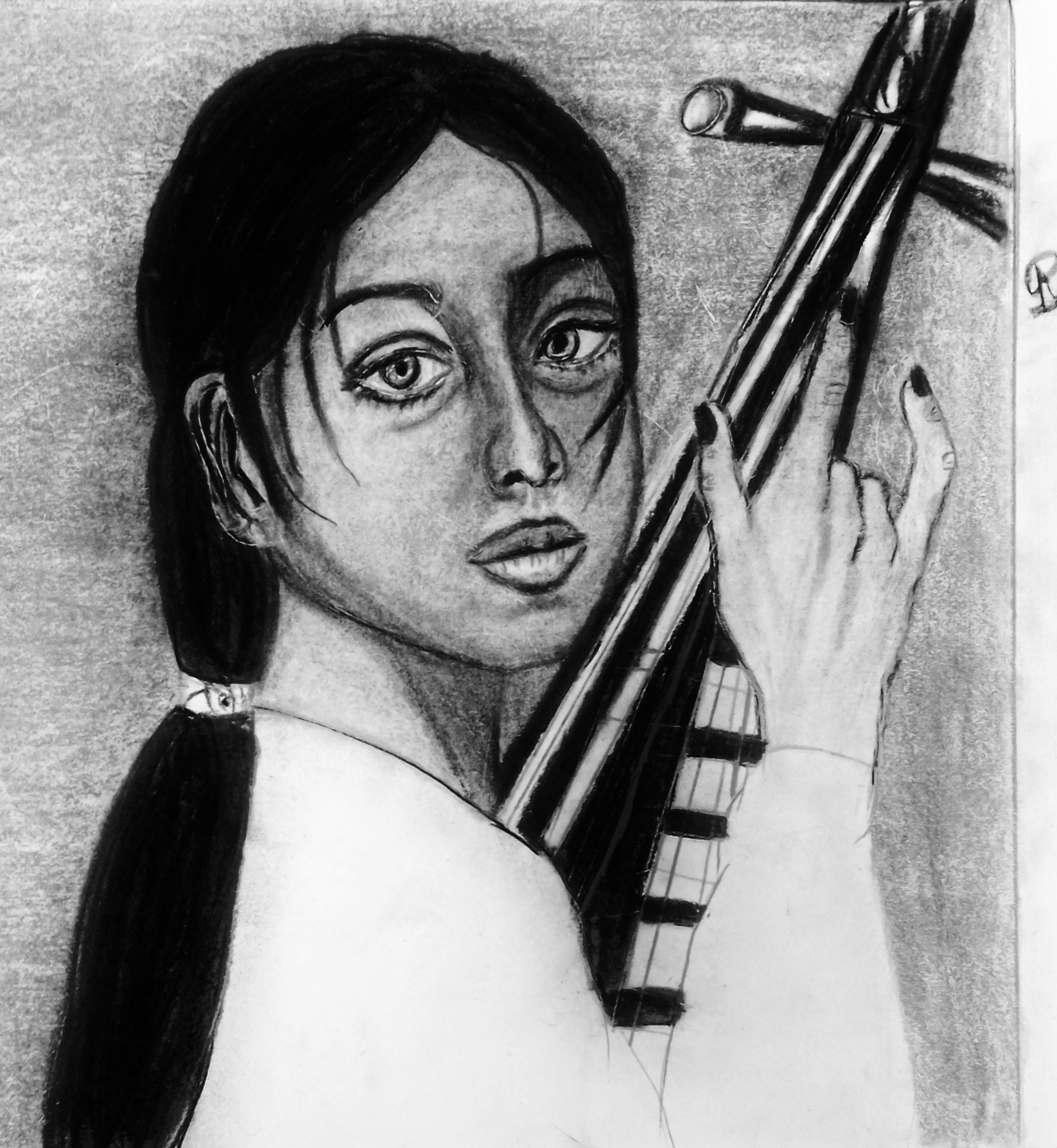 Girl with violin