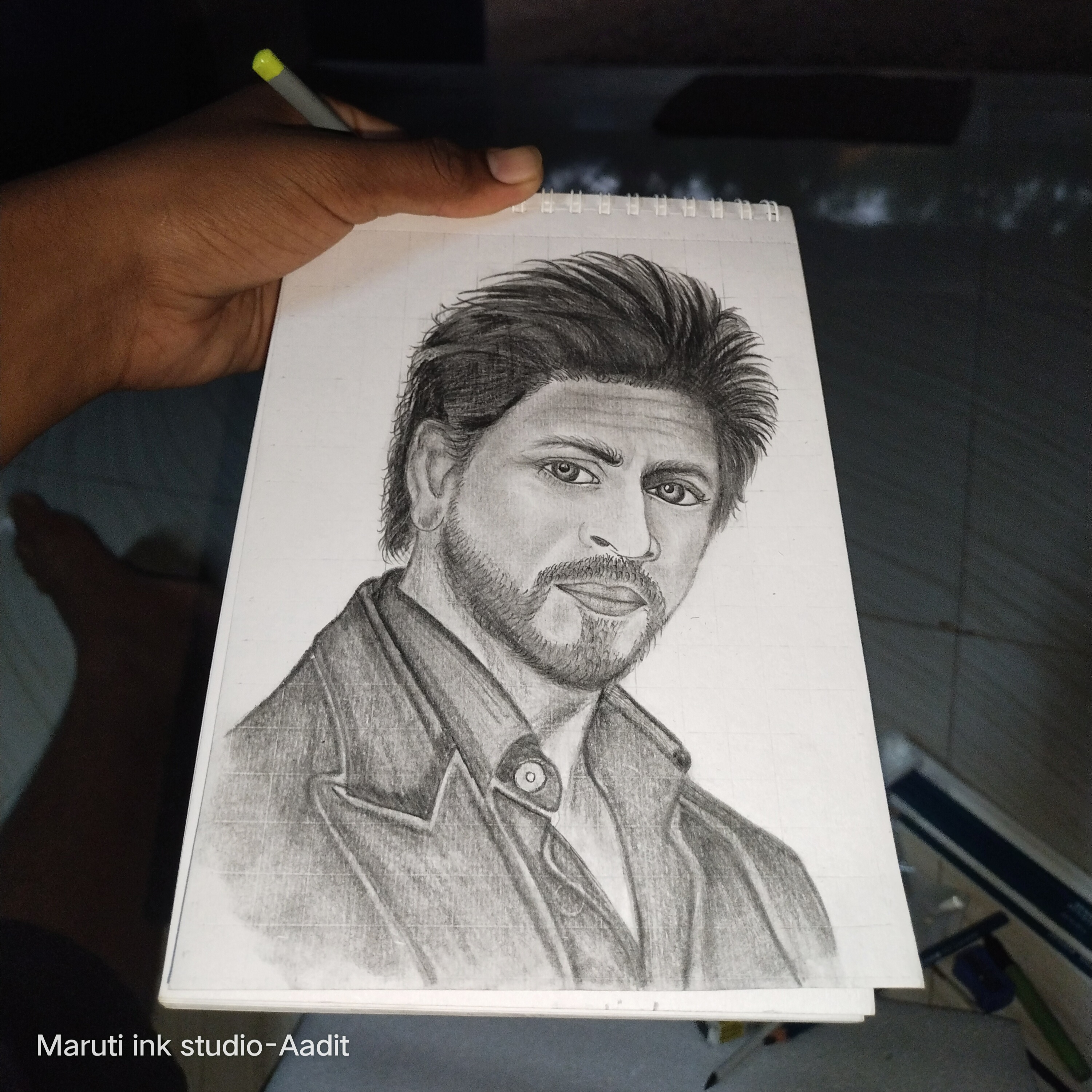 Shah Rukh Khan Pencil Portrait